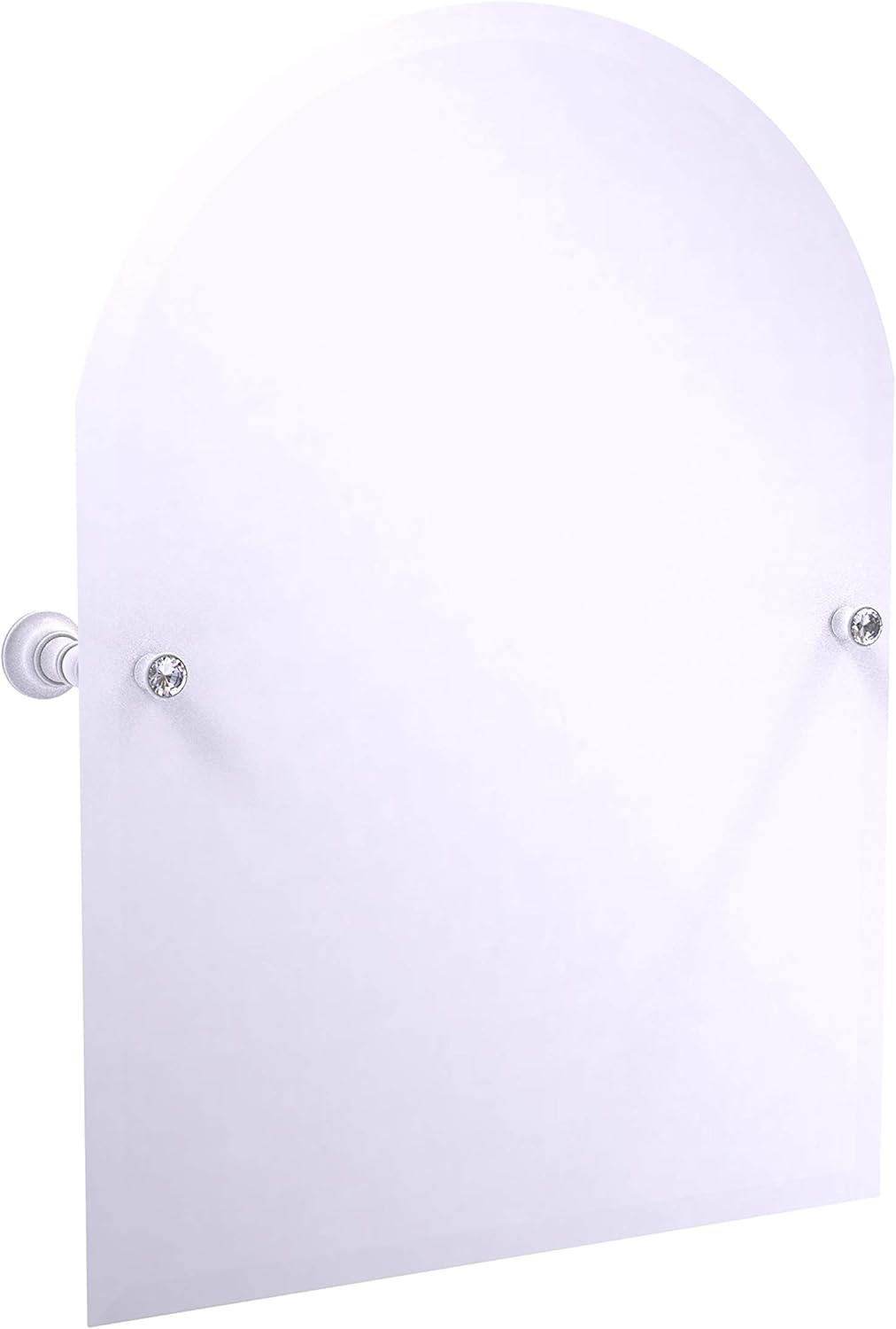Frameless Arched Top Tilt Beveled Edge Wall Mirror W9089