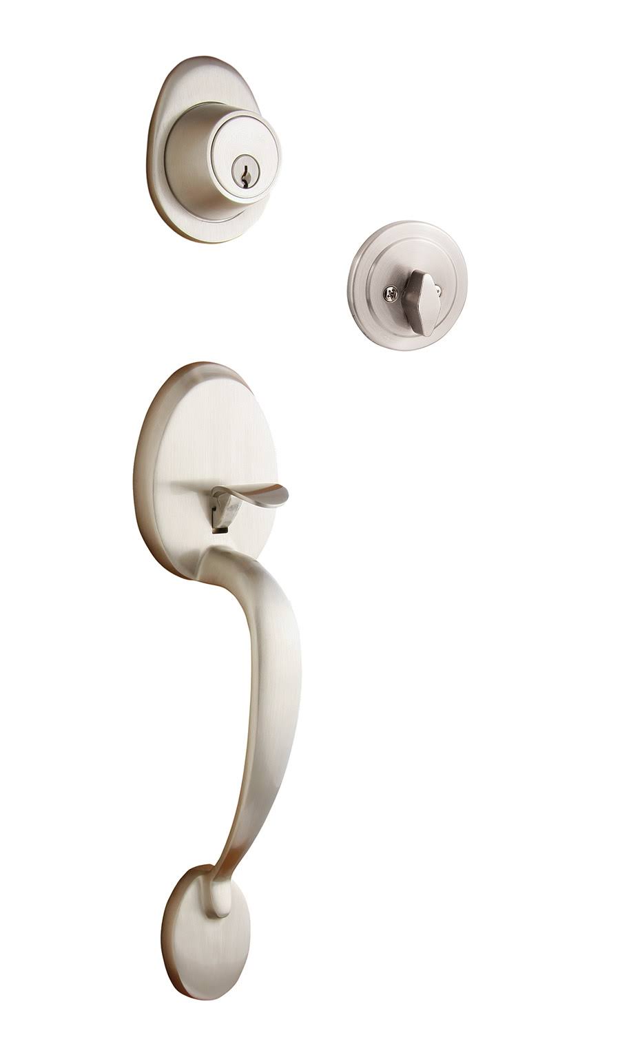 Polished Chrome Front Entry Door Handleset K228