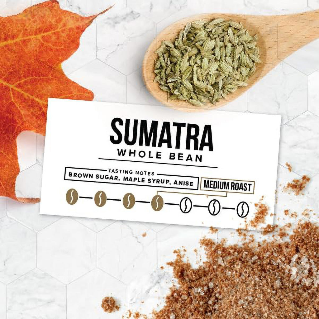 Sumatra Mandheling Medium Roast Whole Bean Coffee 12oz. V2051