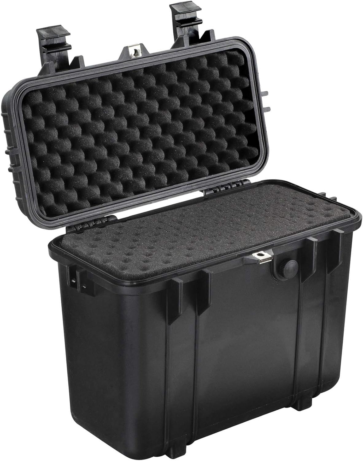 Compact Tall 16.93 Protective Gear Case Water and Shock Resistant with Foam (Black) Q53392