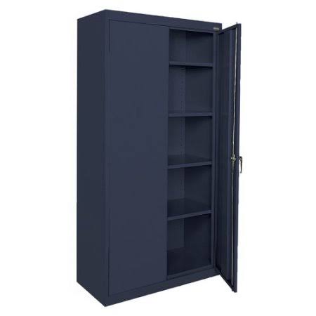 2 Door Storage Cabinet Navy Blue Z63789