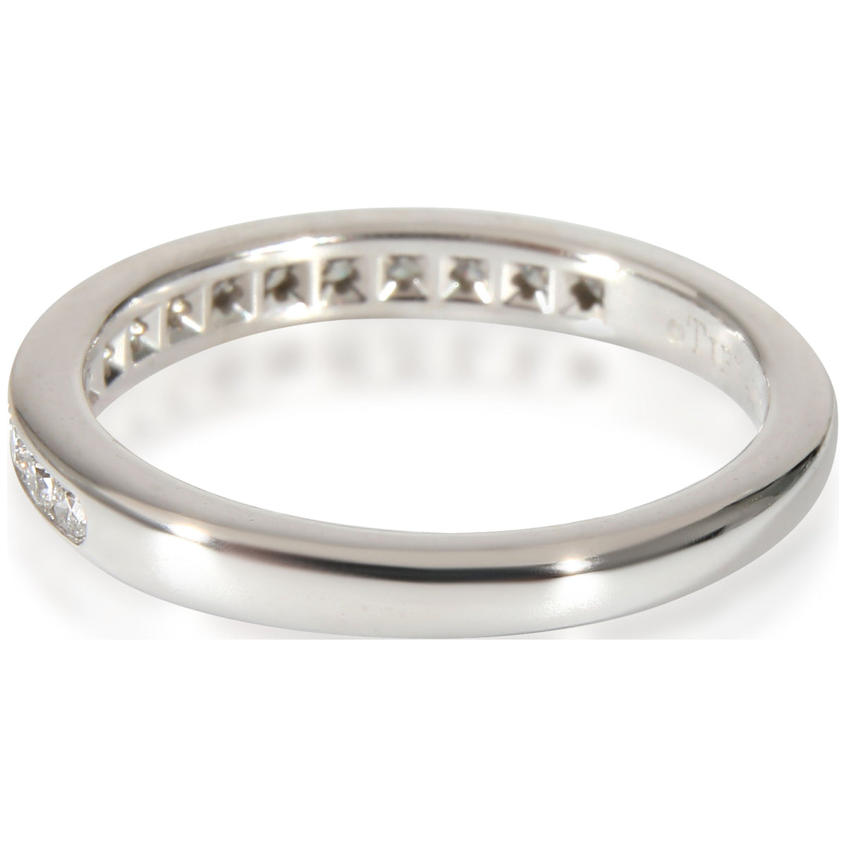Platinum Wedding Band 0.24 CTW Pre-Owned W23414