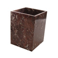 Red Zebra Marble Wastebasket L855868
