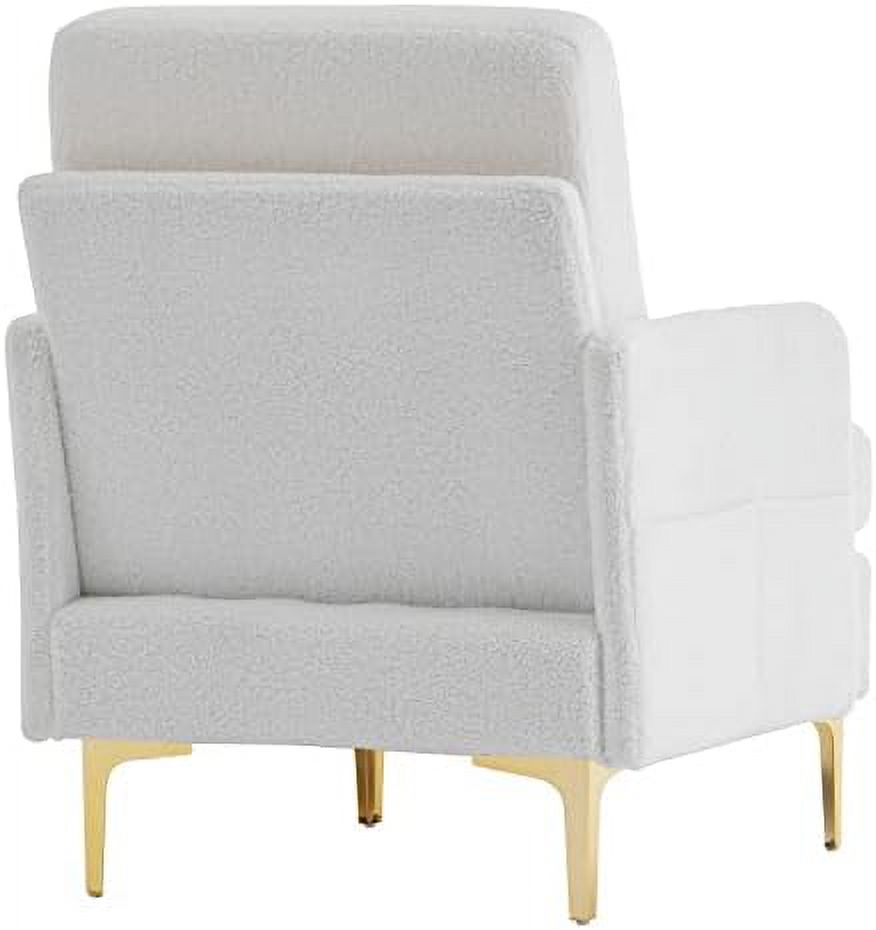 Dark Gray Fabric Accent Chair with Metal Legs U49614