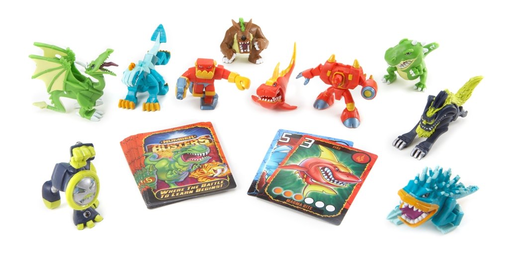 Numbers Busters Deluxe Starter Set of 10 Figures W4351
