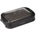 Black Non-Stick Electric Grill with Tempered Glass Lid V1628