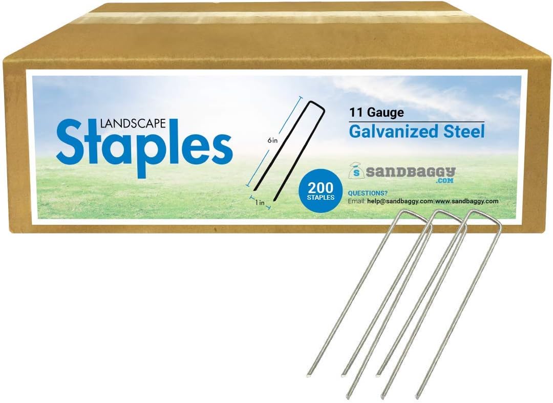 1000 Staples Galvanized Garden Staples E501