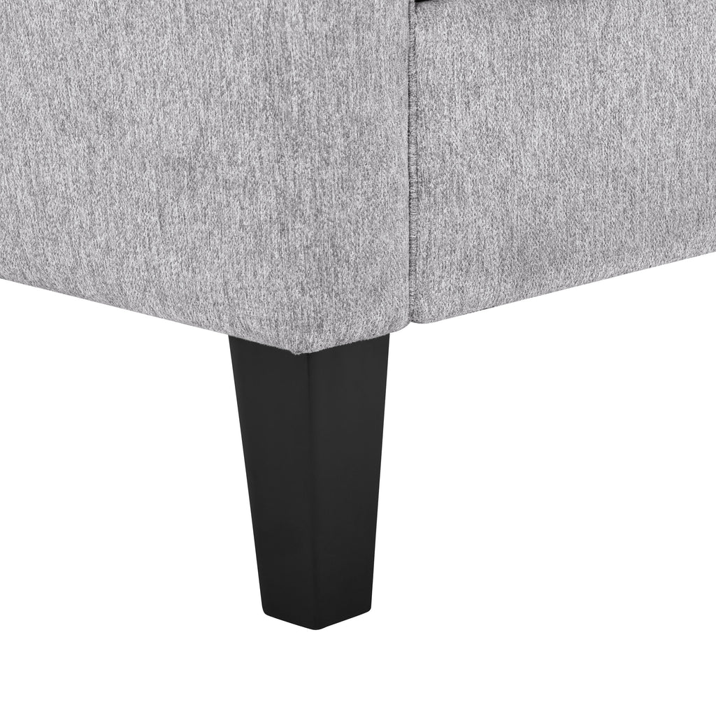Charcoal Fabric 2-Seater Loveseat T401