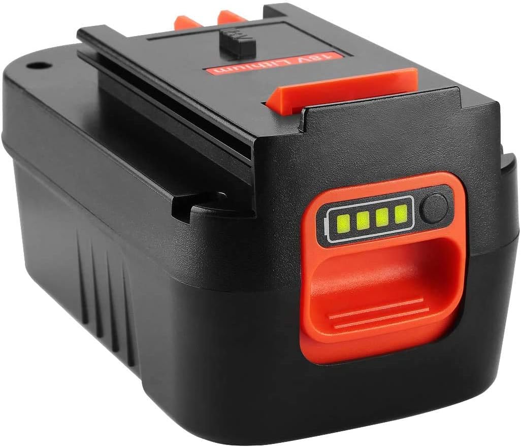 2 Pack 4.0Ah Lithium Battery for Black and Decker 18V Firestorm Battery, Charger Included W957771