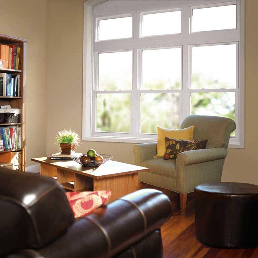 33.75 in. x 65.25 in. White Vinyl Double Hung Window P124