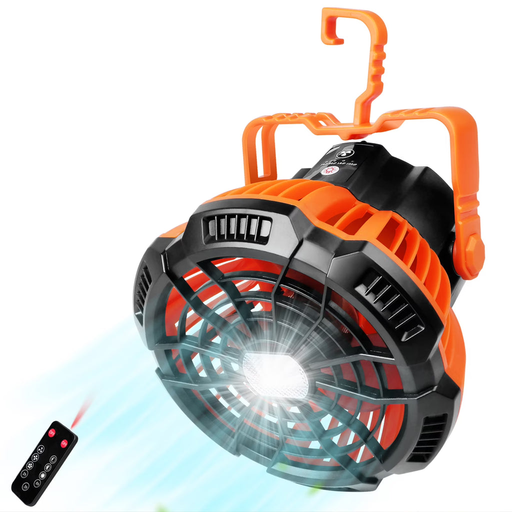 2-in-1 Camping Fan Lantern Power Bank B89840