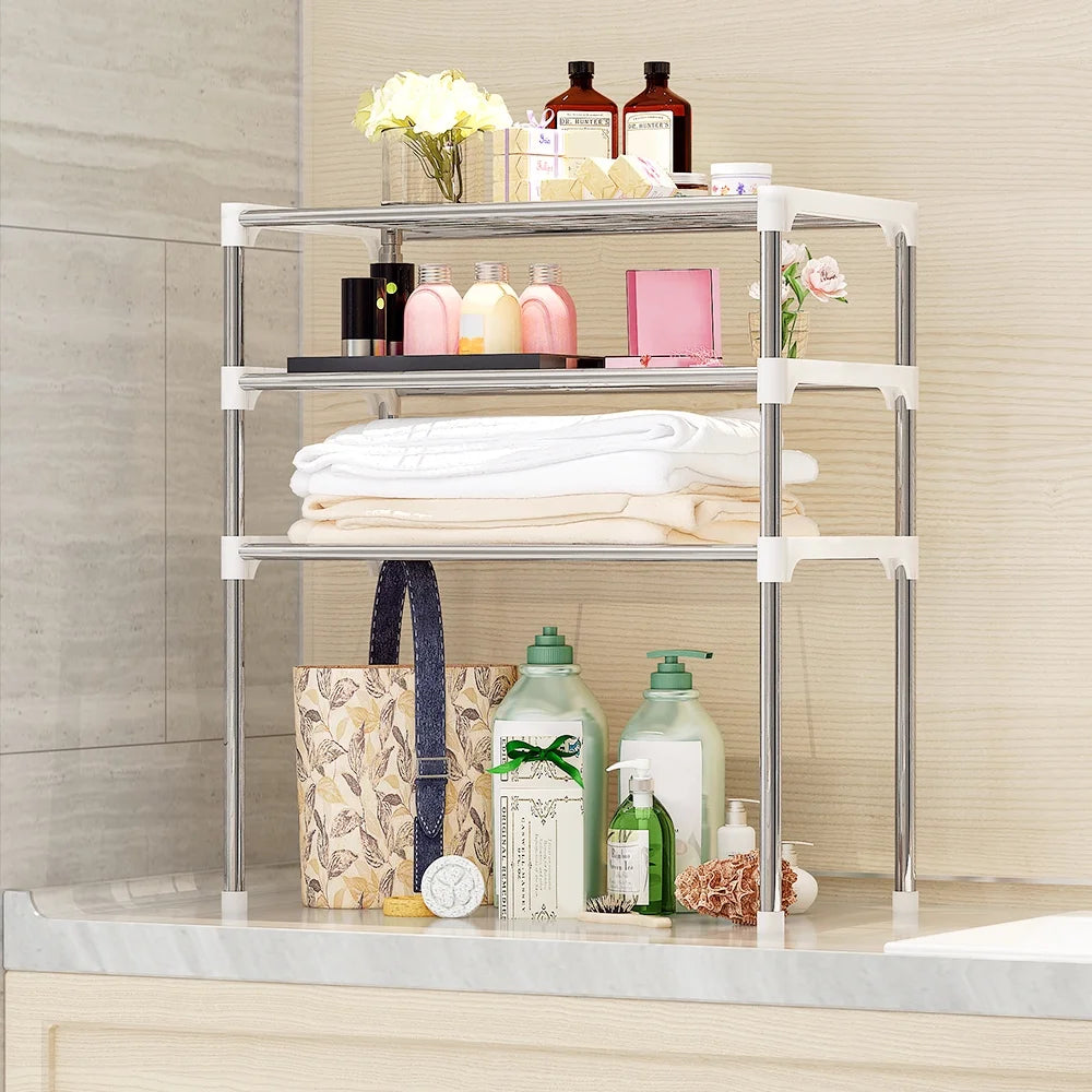 3-Tier Kitchen Storage Shelf Rack Microwave Oven Shelving Unit P796773