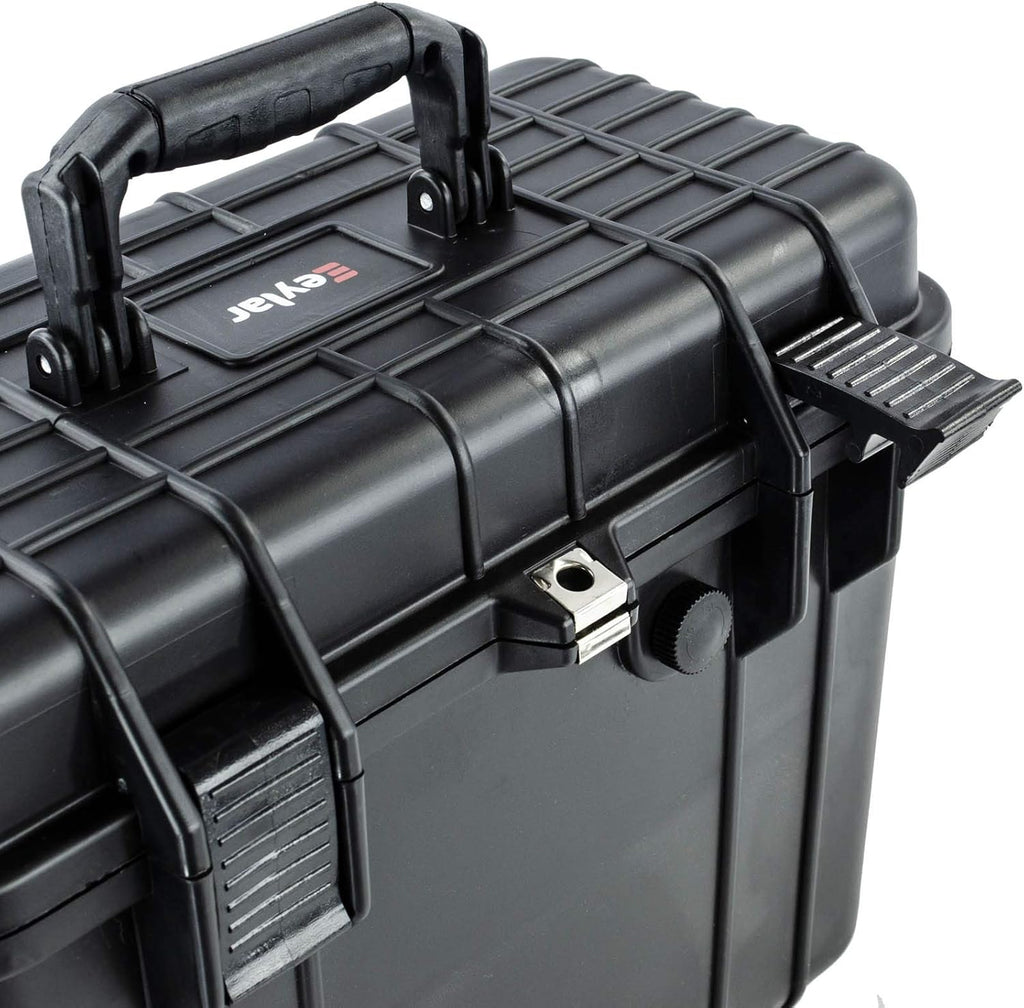 Compact Tall 16.93 Protective Gear Case Water and Shock Resistant with Foam (Black) Q53392