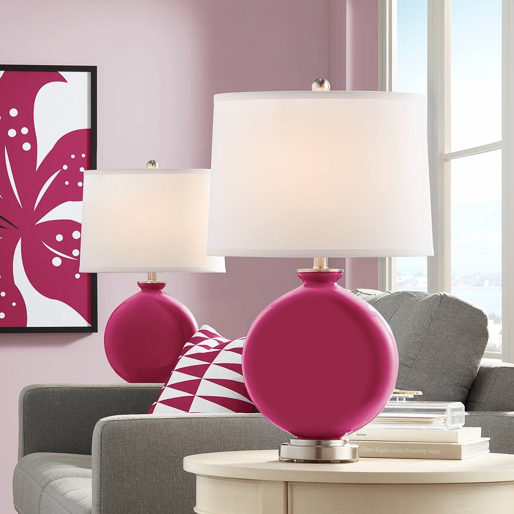 Pink Table Lamp Set of 2 V263111