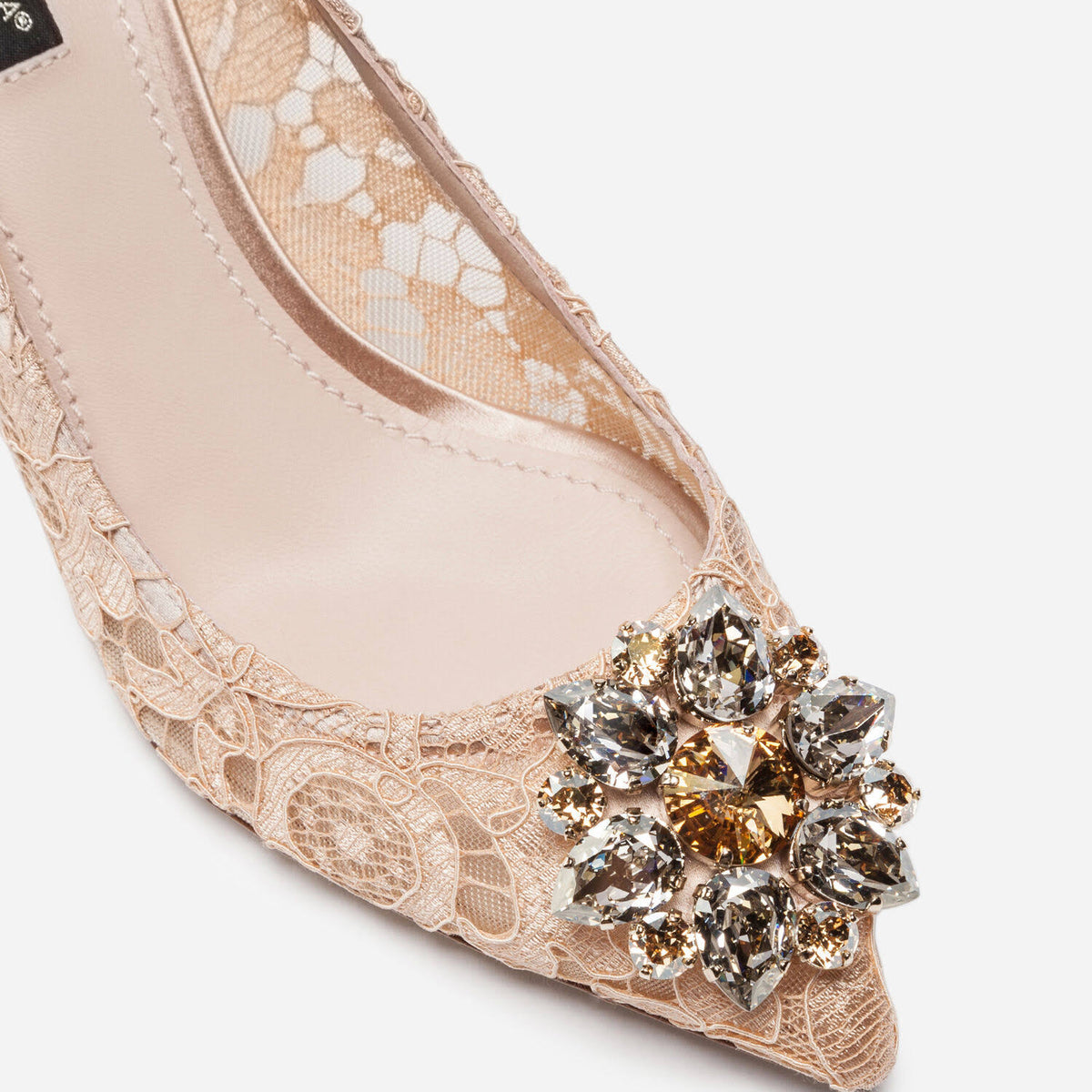 Embellished Lace Pump S393