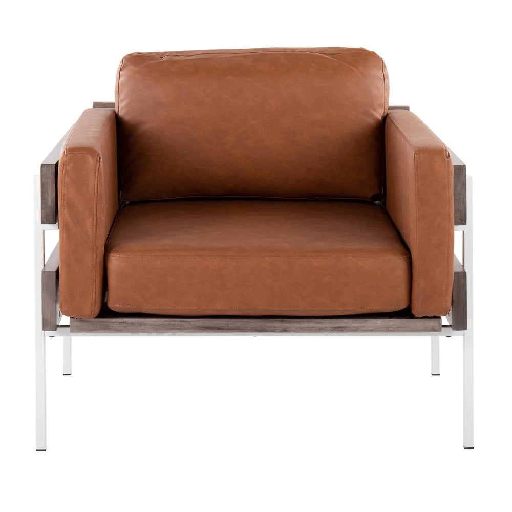 Faux Leather Accent Chair I5855