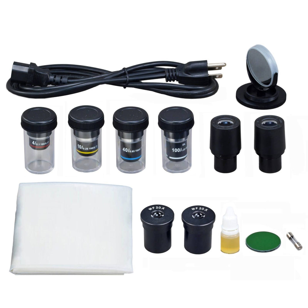 40X-2000X 5MP USB 3.0 Digital Compound Trinocular LED Biological Microscope M888