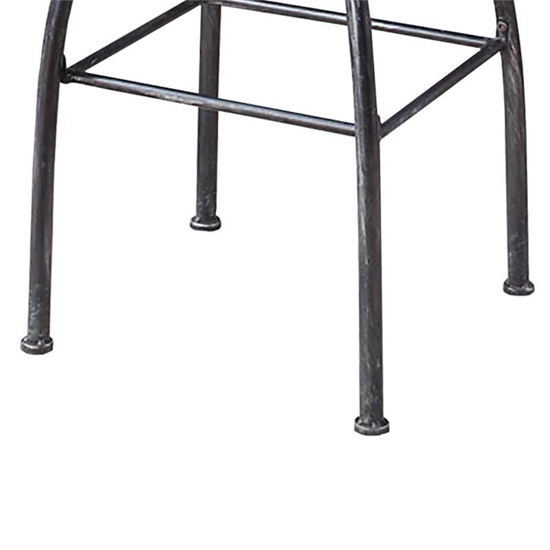 Brown & Black Bar Height Stool I65022