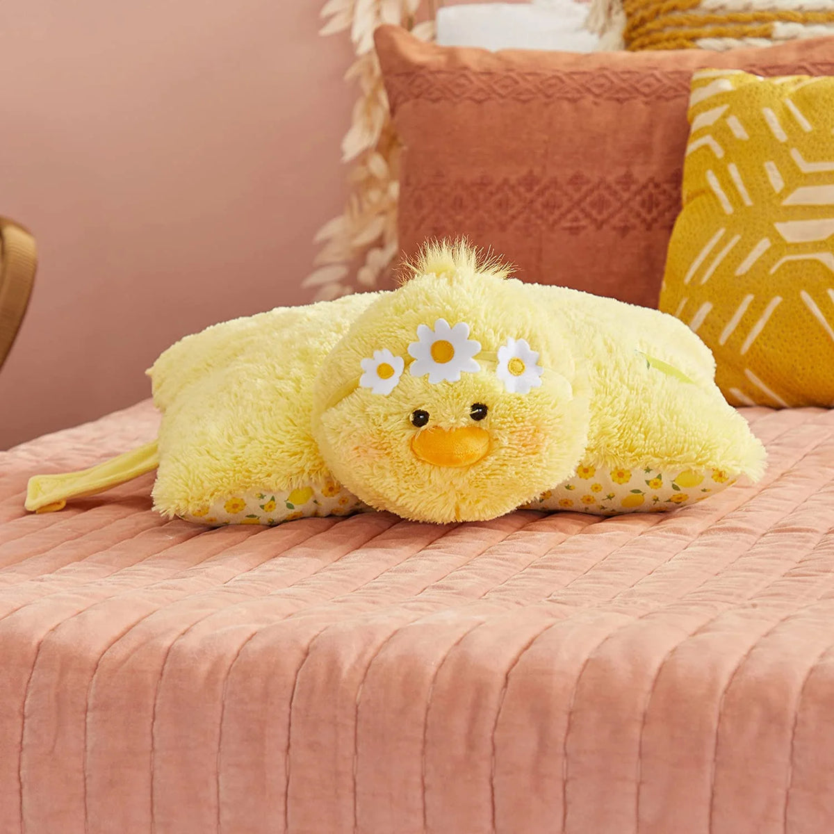 Lemon Chick Stuffed Animal Plush Toy Pillow, Yellow H677