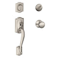 Satin Nickel Single Cylinder Handleset B182