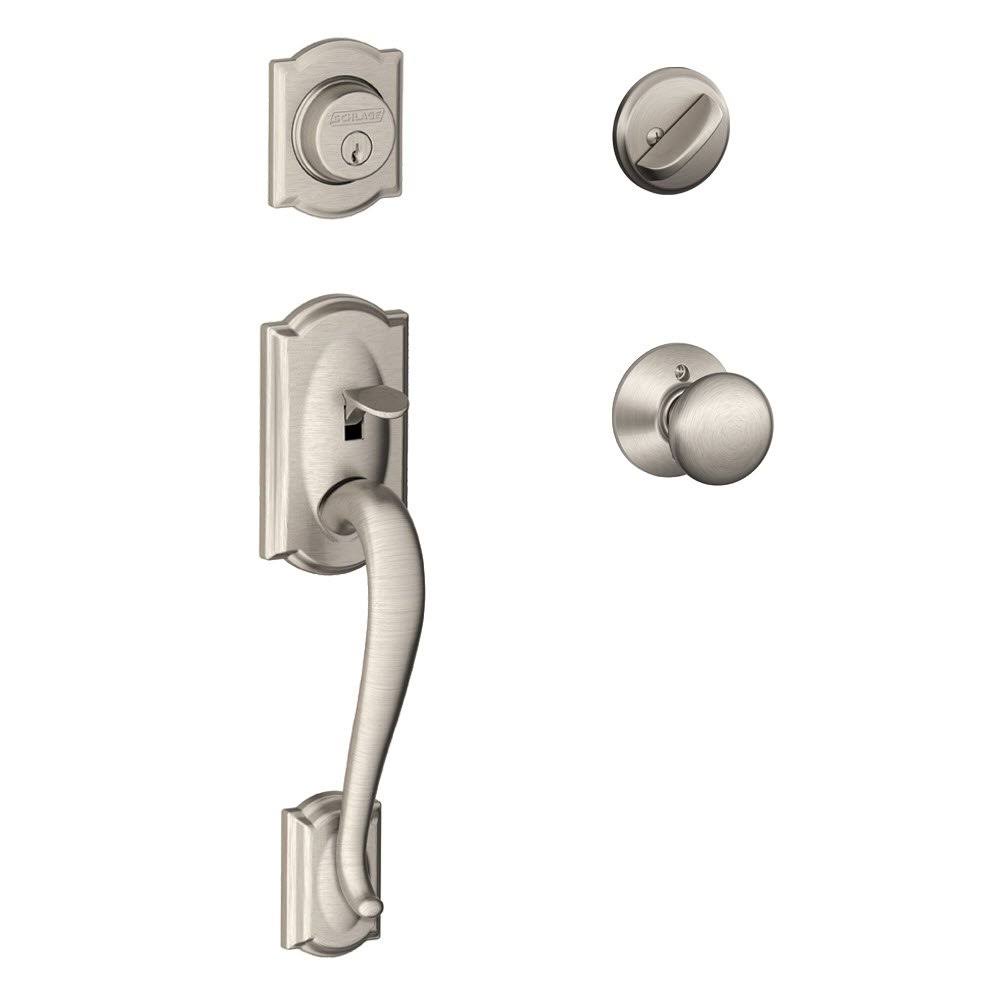 Satin Nickel Single Cylinder Handleset B182