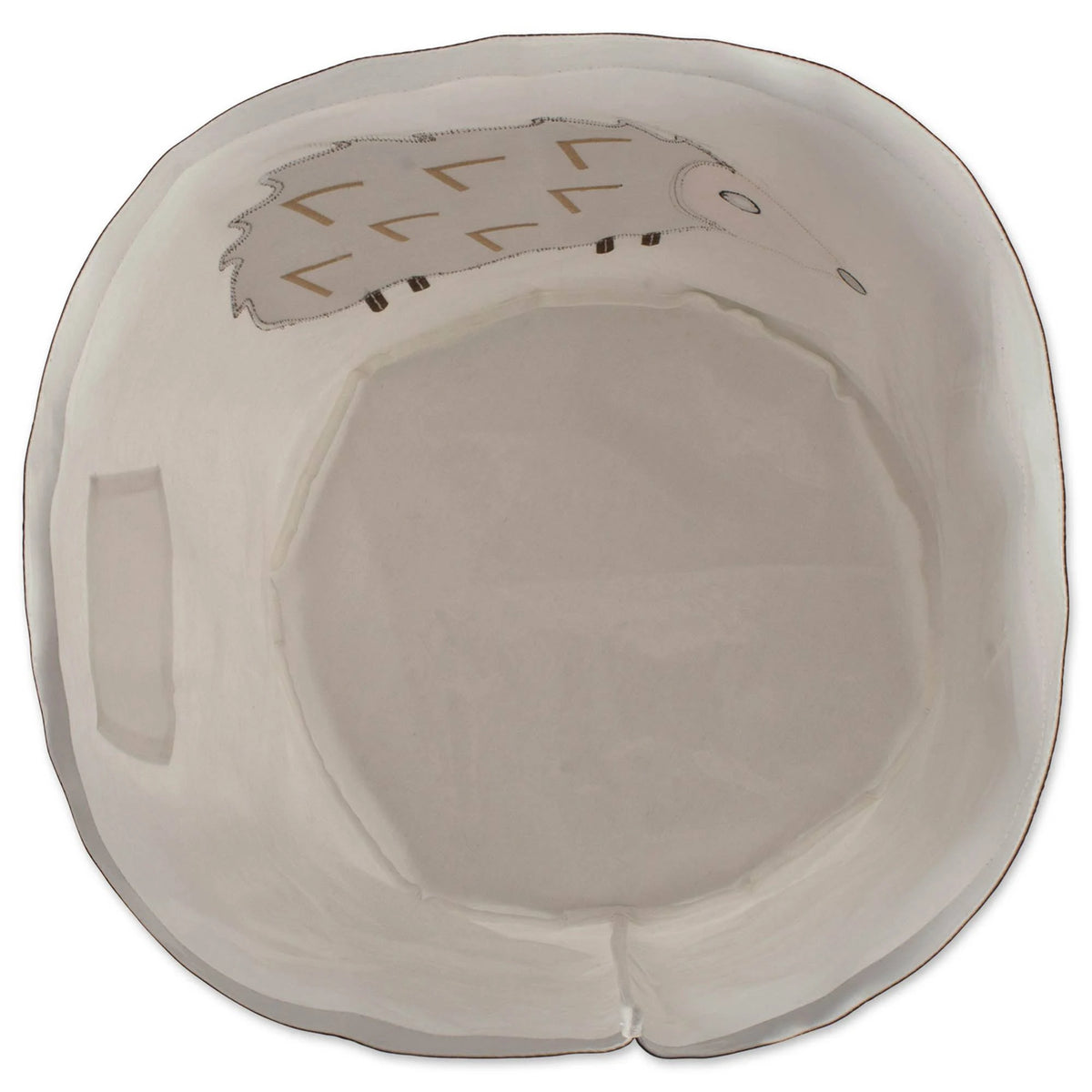 Green and White Turtle Themed Storage Basket L85592