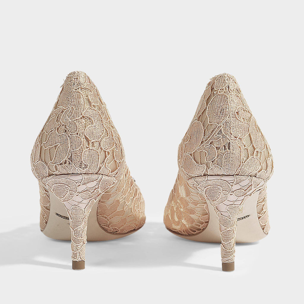 Embellished Lace Pump S393