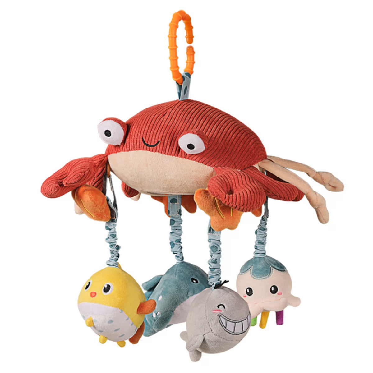 Tummy Time Infant Toddlers Toy With Crib Mobile Mirror Animal Baby Toy G7427