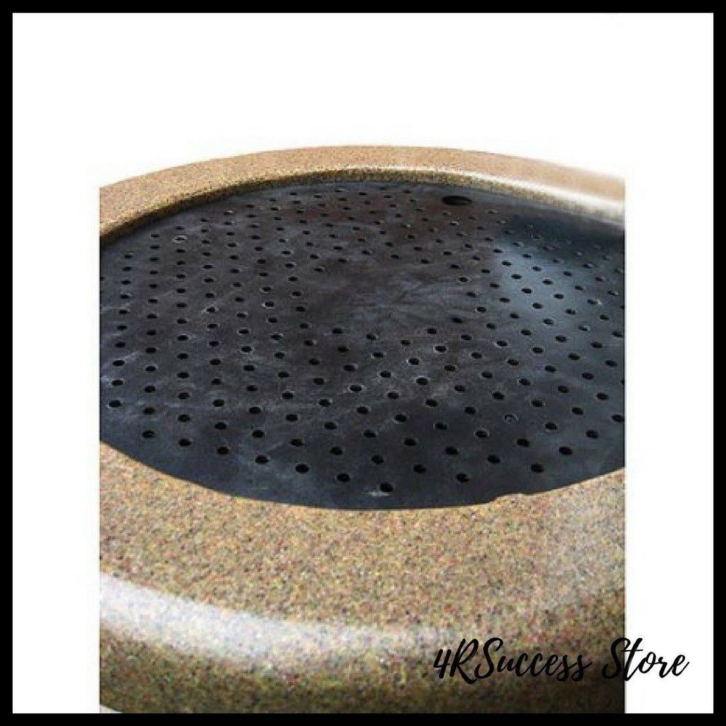 55 Gallon Sandstone Look Rain Barrel Y4588