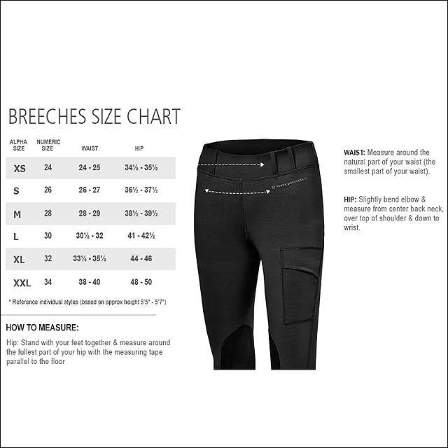 Black Medium Riding Tight O6705