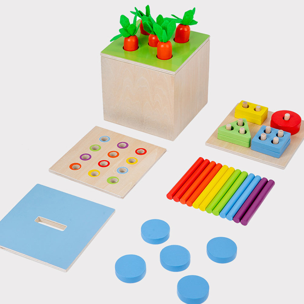 Intelligence Box Coin Wooden Toddler Baby Toy D6748