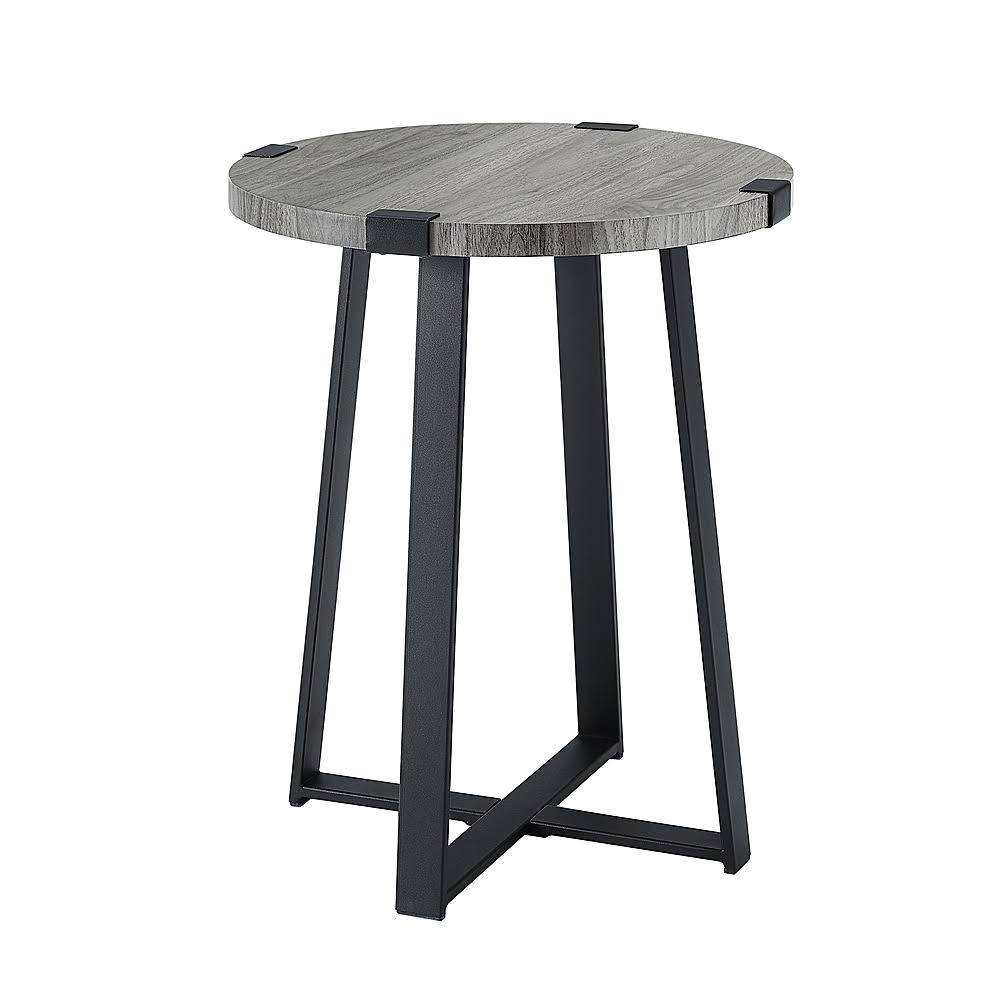 Metal Wrapped Round MDF Side Table G485759