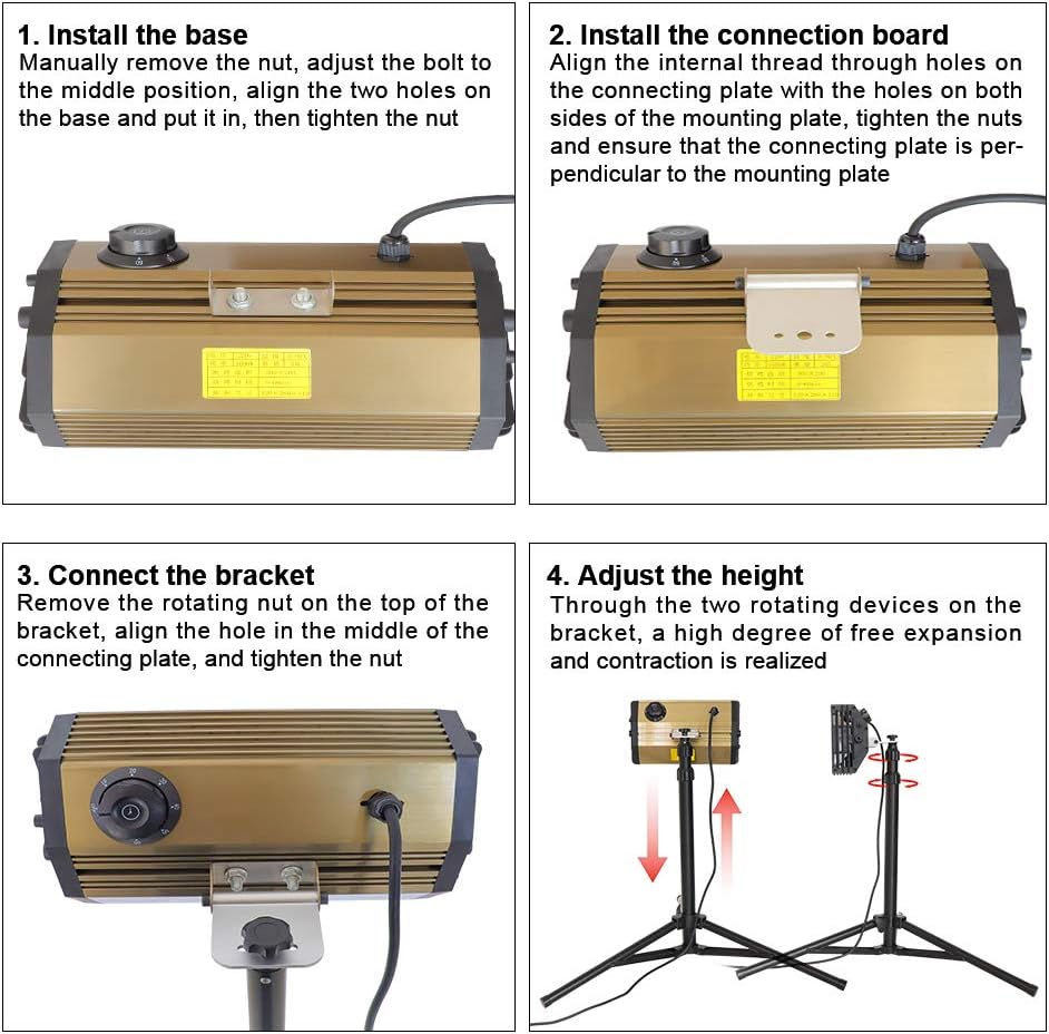 2000W Shortwave Infrared Paint Curing Lamp with Bracket Z4678