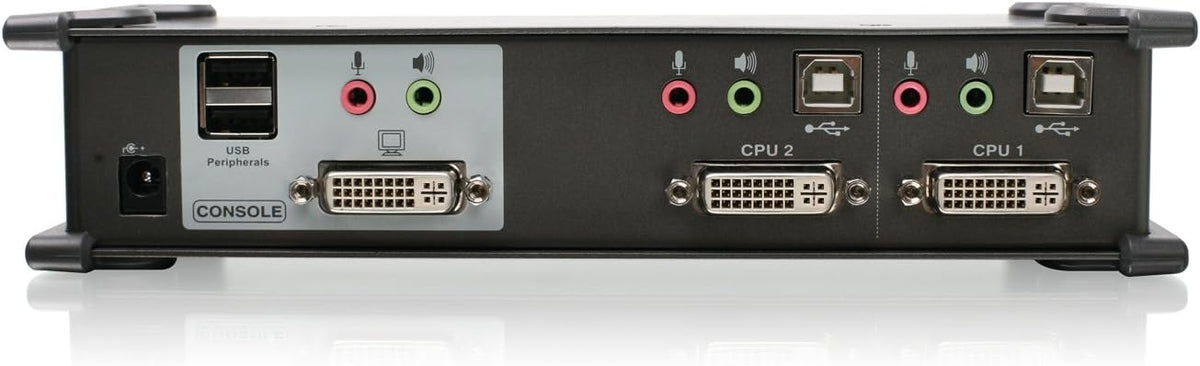 4-Port DVI KVMP Switch with Cables and Wireless Media Center Keyboard and Mouse N995020