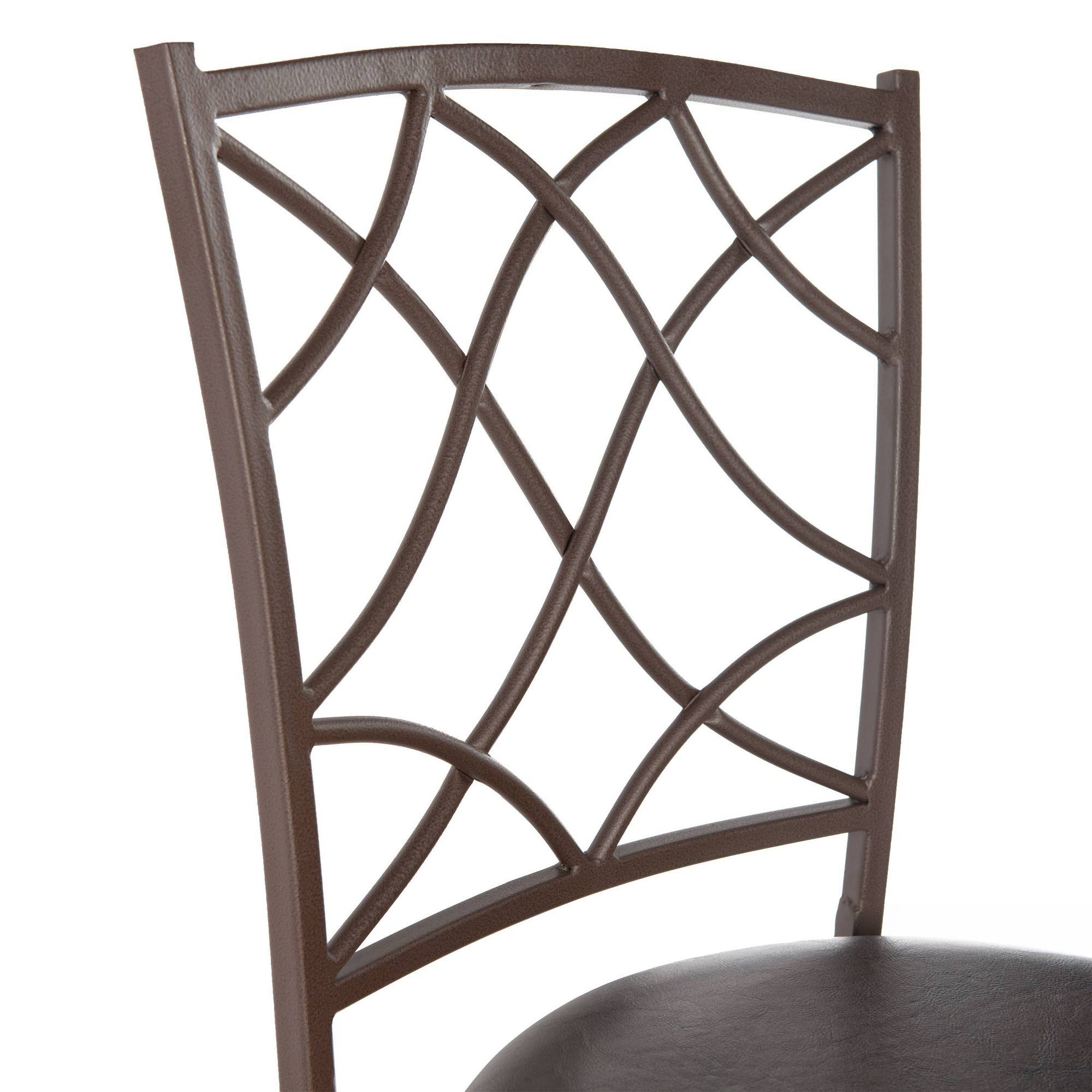 Brown Adjustable Stool Set of Three B77621