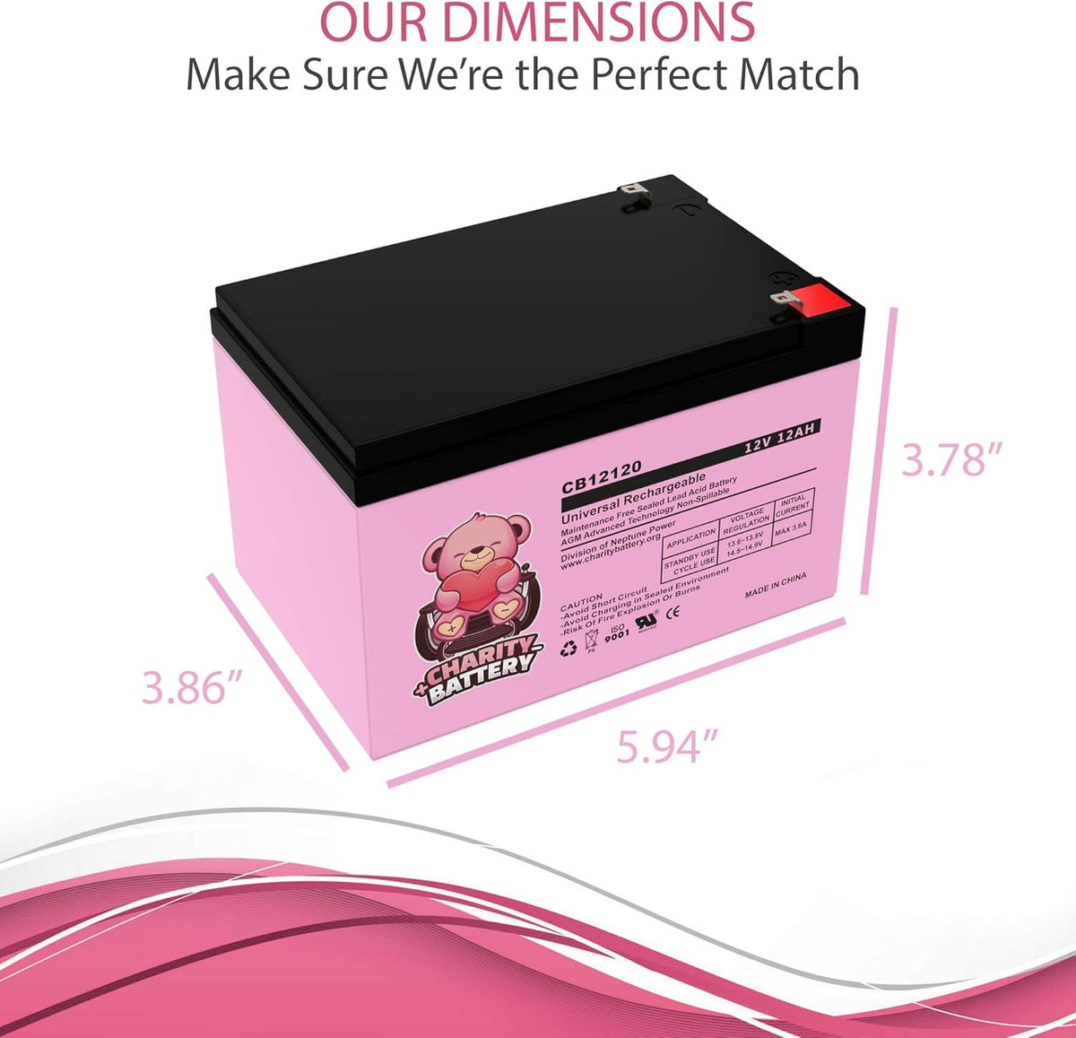 12V 12Ah Replacement Mobility Scooters Battery 2 Pack Q613