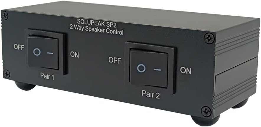 2 Pack 2 Zone Speaker Selector Switch Box Z27265