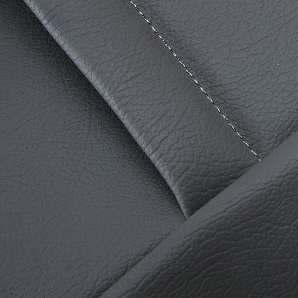 Faux Leather Seat Covers Sets Medium Flint Gray V938238