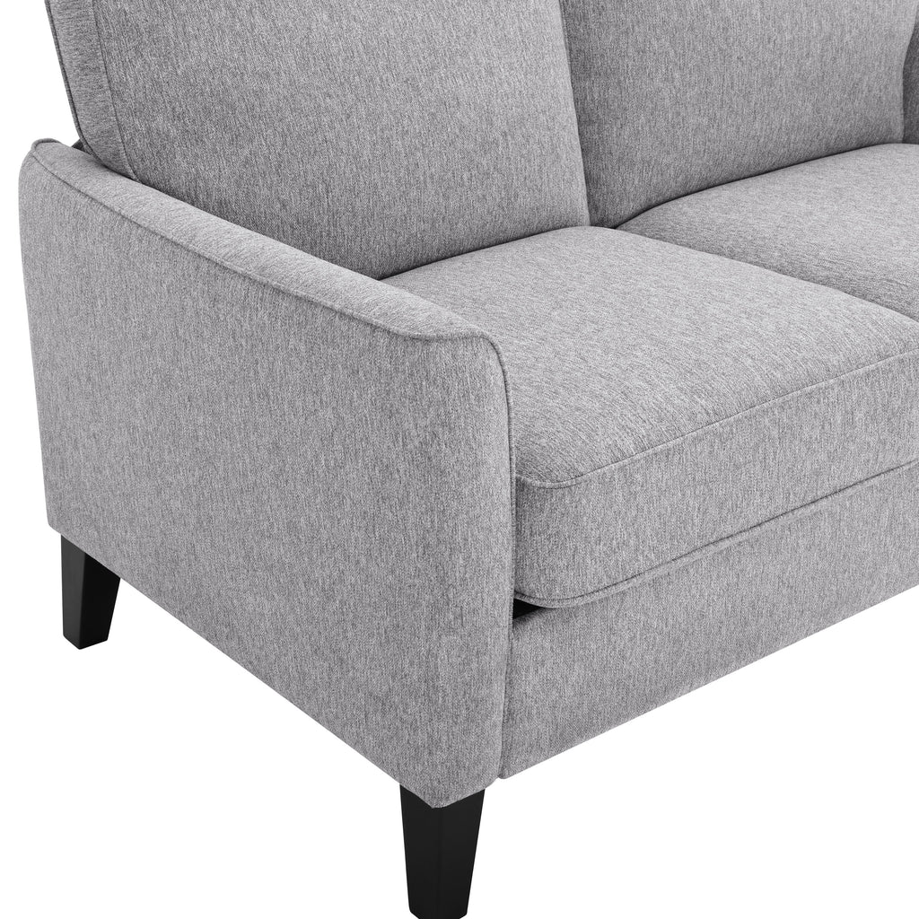 Charcoal Fabric 2-Seater Loveseat T401