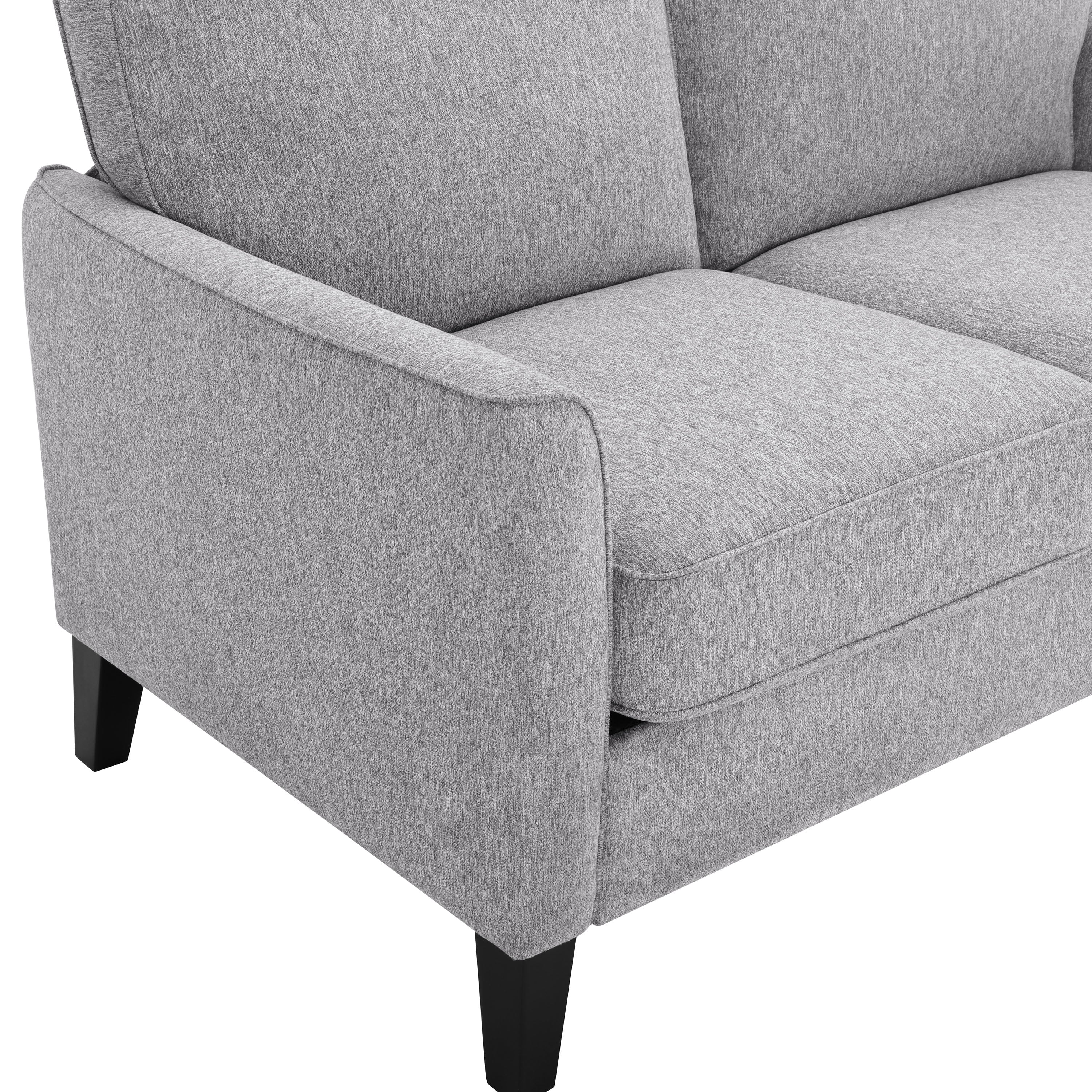 Charcoal Fabric 2-Seater Loveseat T401