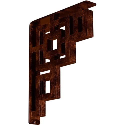 Wrought Iron Bracket Antiqued Copper W323