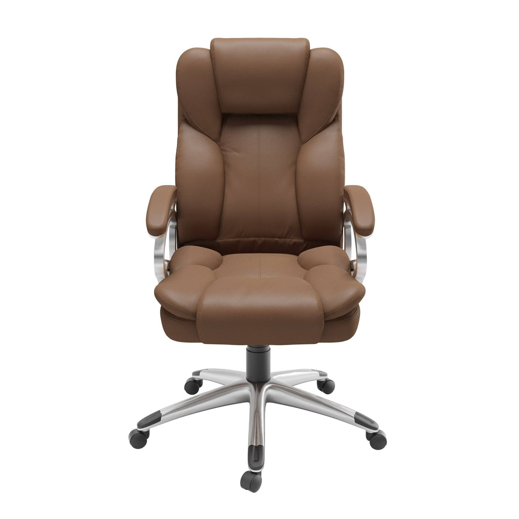 Caramel Brown Leatherette Executive Office Chair N290