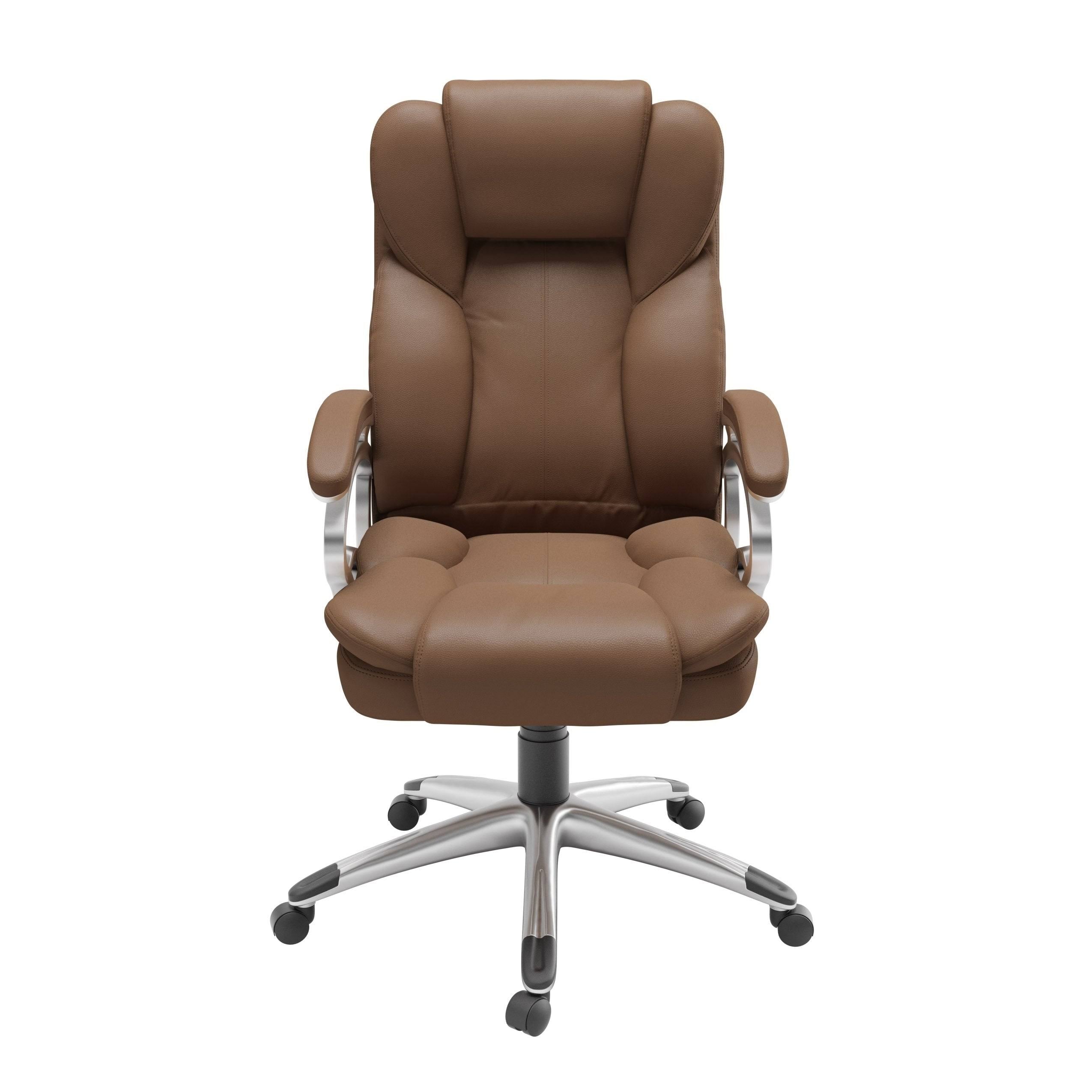 Caramel Brown Leatherette Executive Office Chair N290