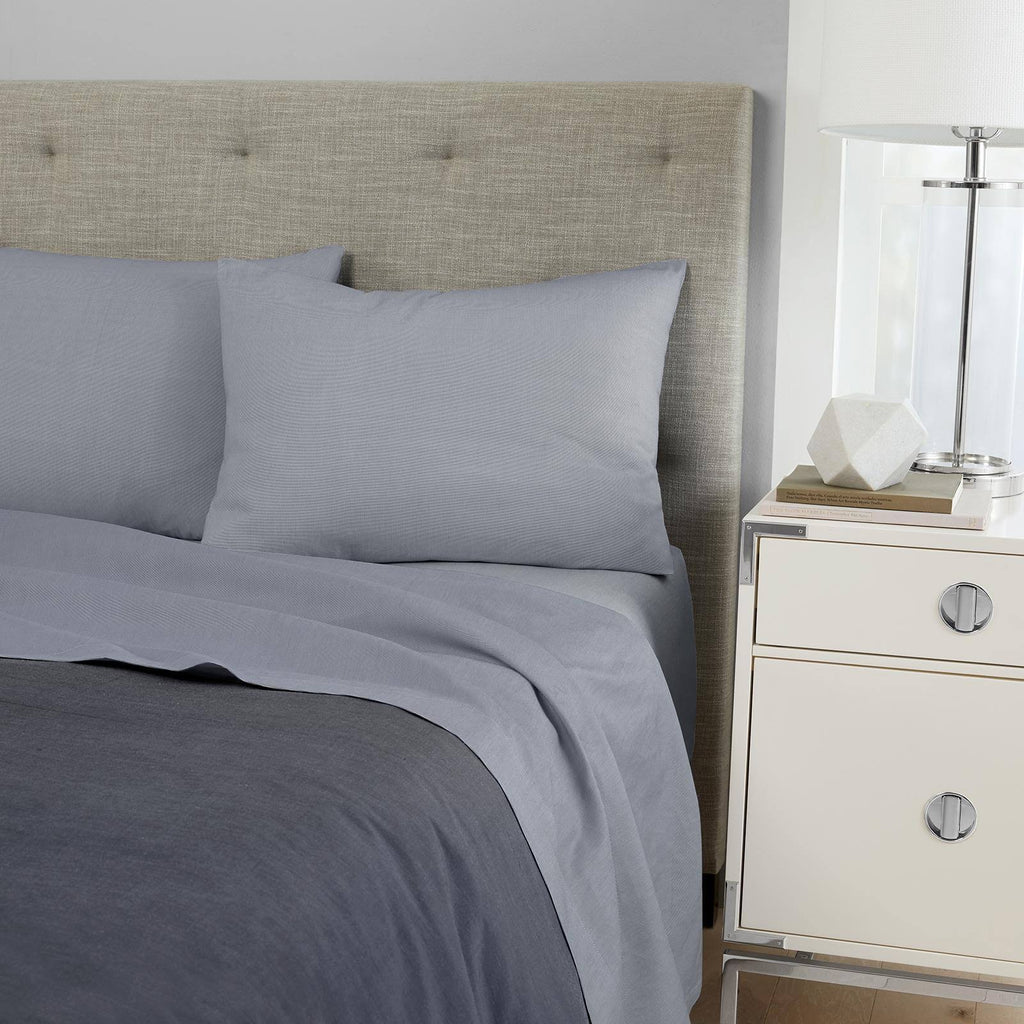 Navy Cal King Sateen Sheet Set U617