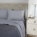 Navy Cal King Sateen Sheet Set U617