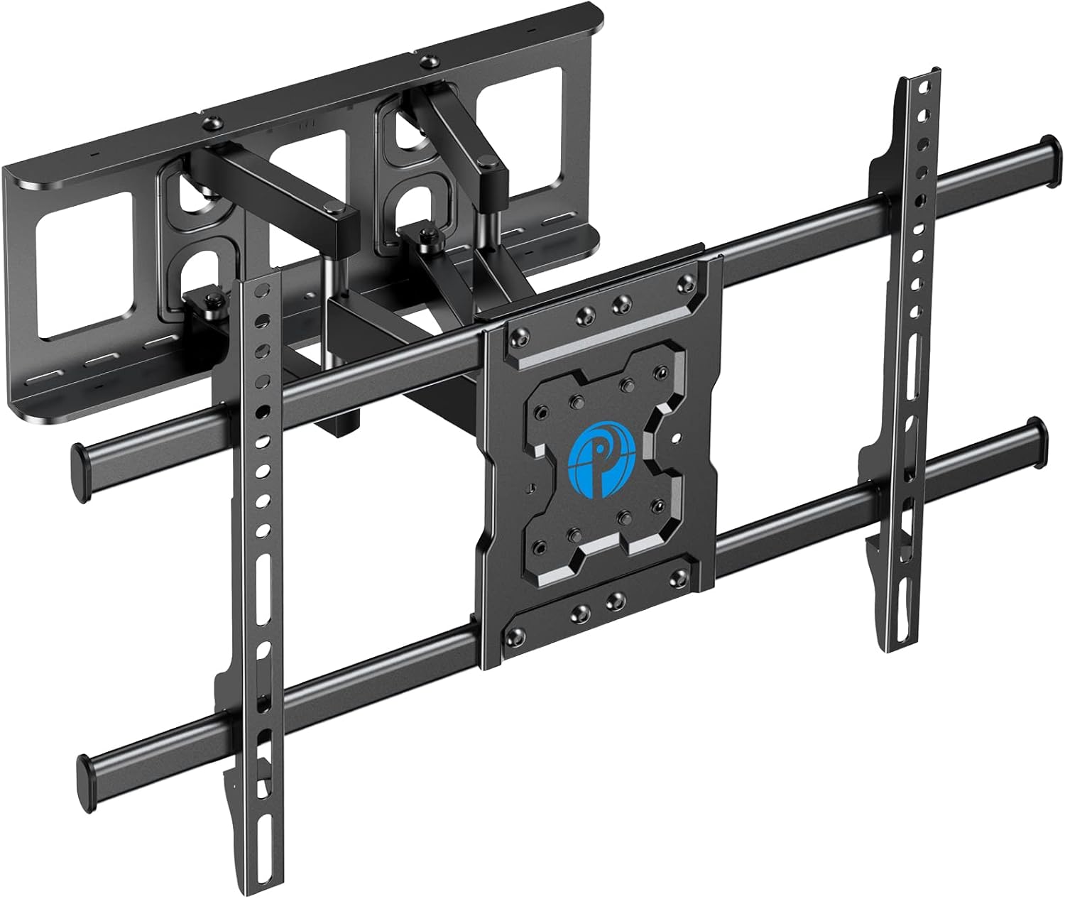 TV Wall Mount Full Motion for 37-75 Inch LED LCD OLED Flat Curved Screen, Articulating Arms Swivel Tilt Leveling, Holds up to 132lbs, VESA 600x400mm, Pack of 2 K67572