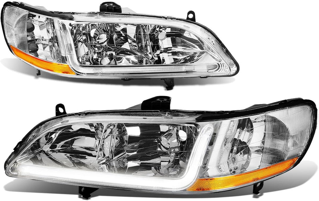 Smoked Lens LED DRL Headlights Assembly N579