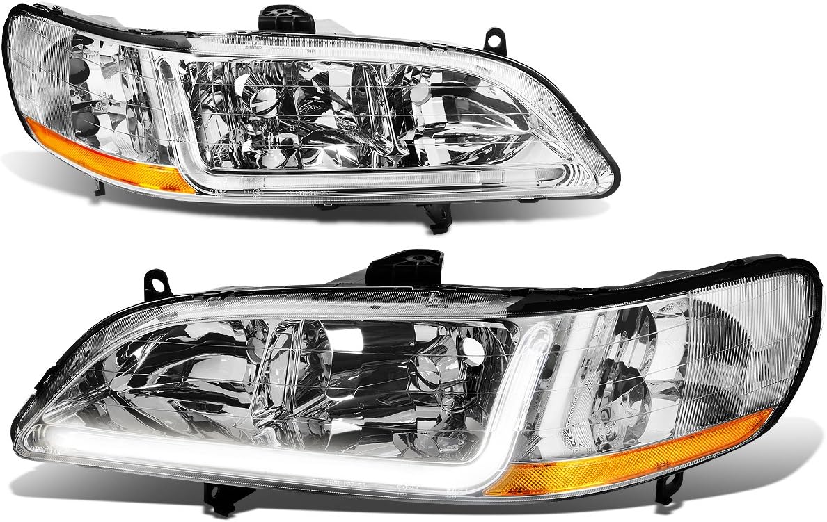 Smoked Lens LED DRL Headlights Assembly N579