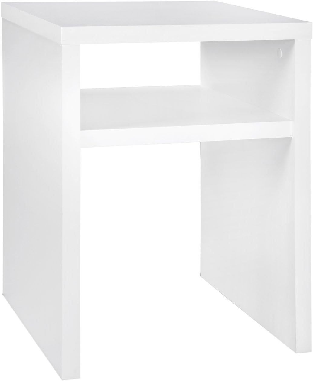 2-Door White Storage Cabinet with Shelf T12852