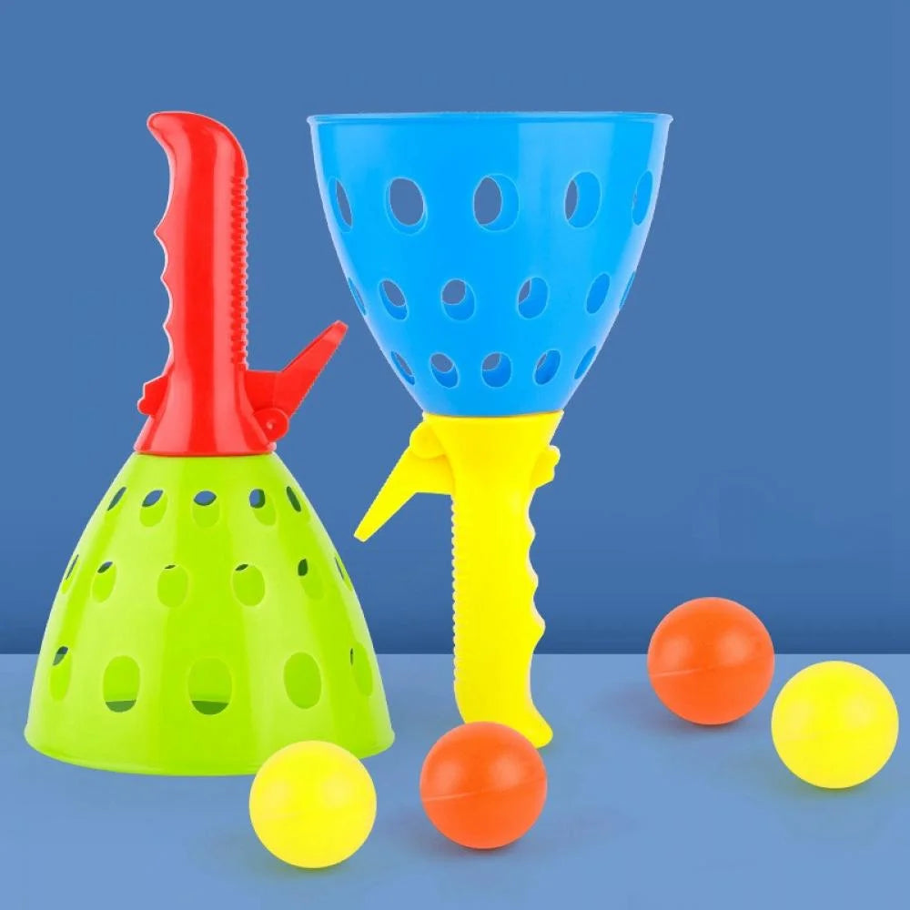Catch Ball Game with 4 Catch Launcher Baskets and 8 Balls U540